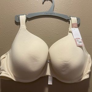 Cacique Cotton Collection Lightly Lined Full Coverage Bra 42D